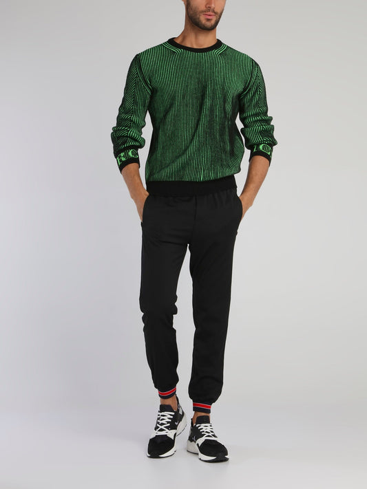 Green Braided Wool Jumper