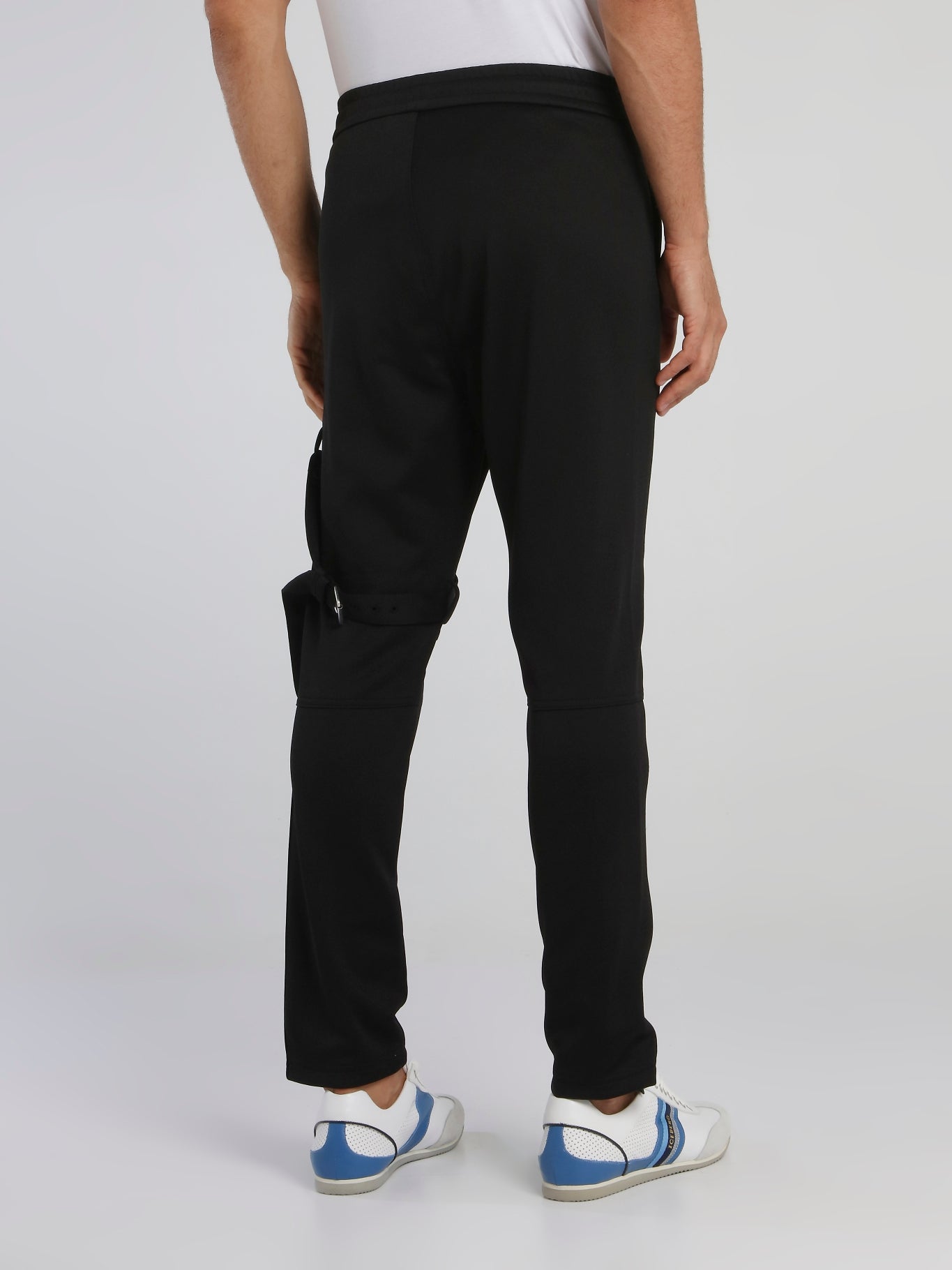 Black Strap Detail Active Pants