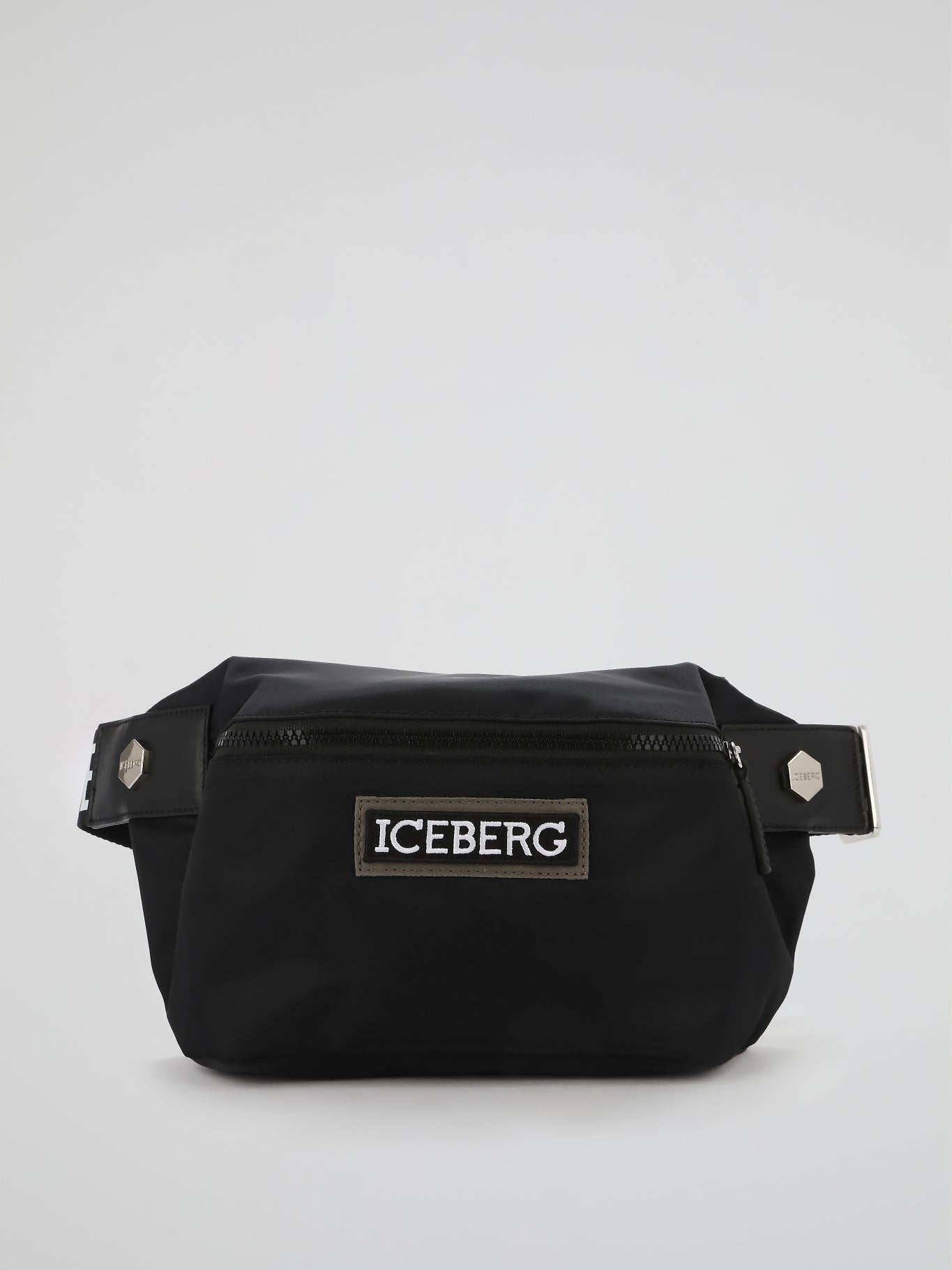 Black Logo Strap Belt Bag