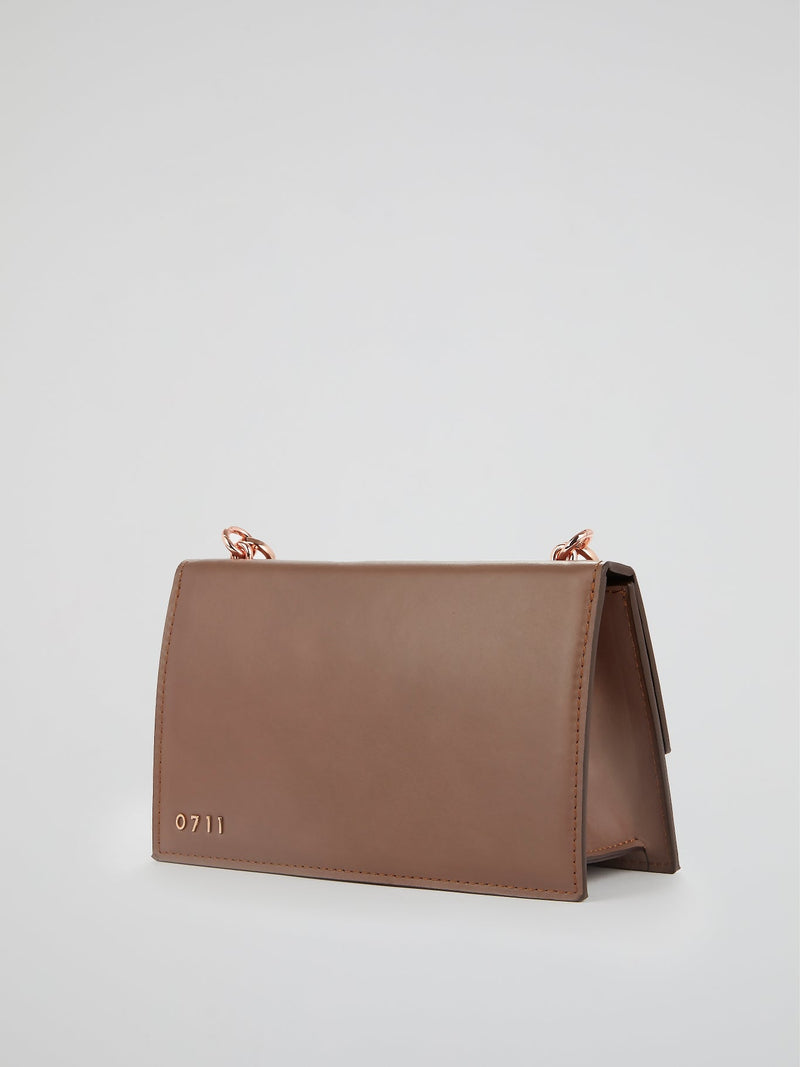 Brown Ada Flap Purse