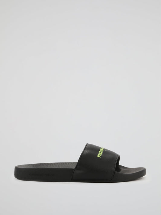 Black Paris Edition Lemon Print Slides
