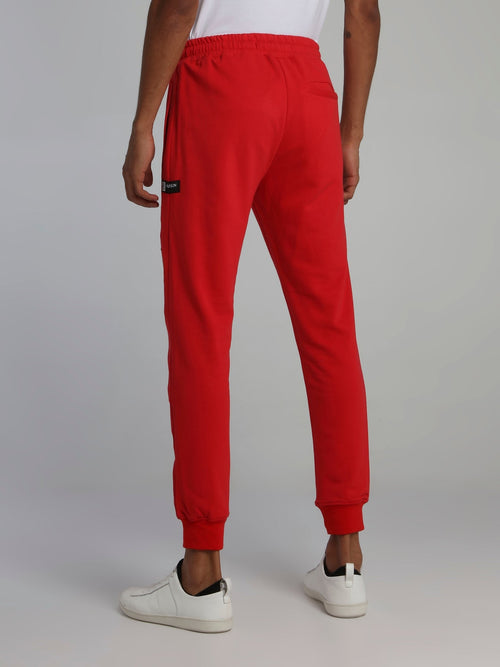 Bear Gang Red Drawstring Jogging Trousers