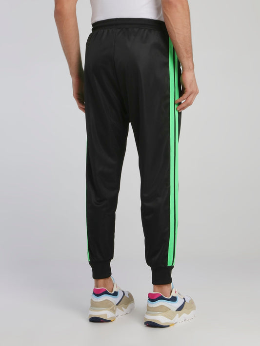 Black Side Stripe Active Pants