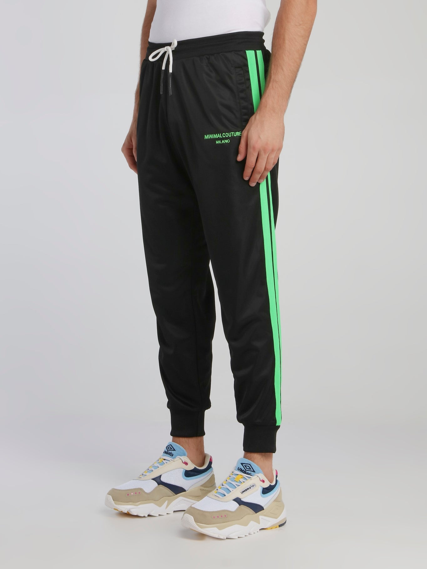 Black Side Stripe Active Pants