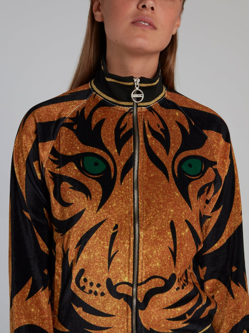 Gold Tiger Chenille Sweatshirt