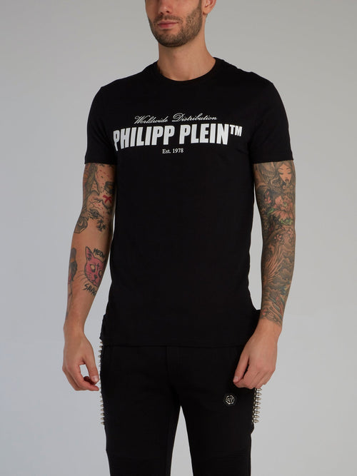 Black Contrast Classic Logo T-Shirt