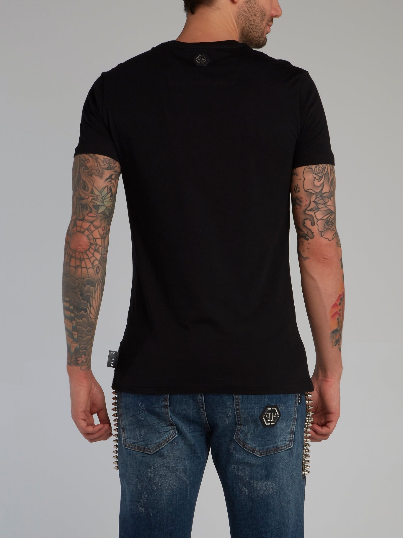 Black Classic Logo Cotton T-Shirt