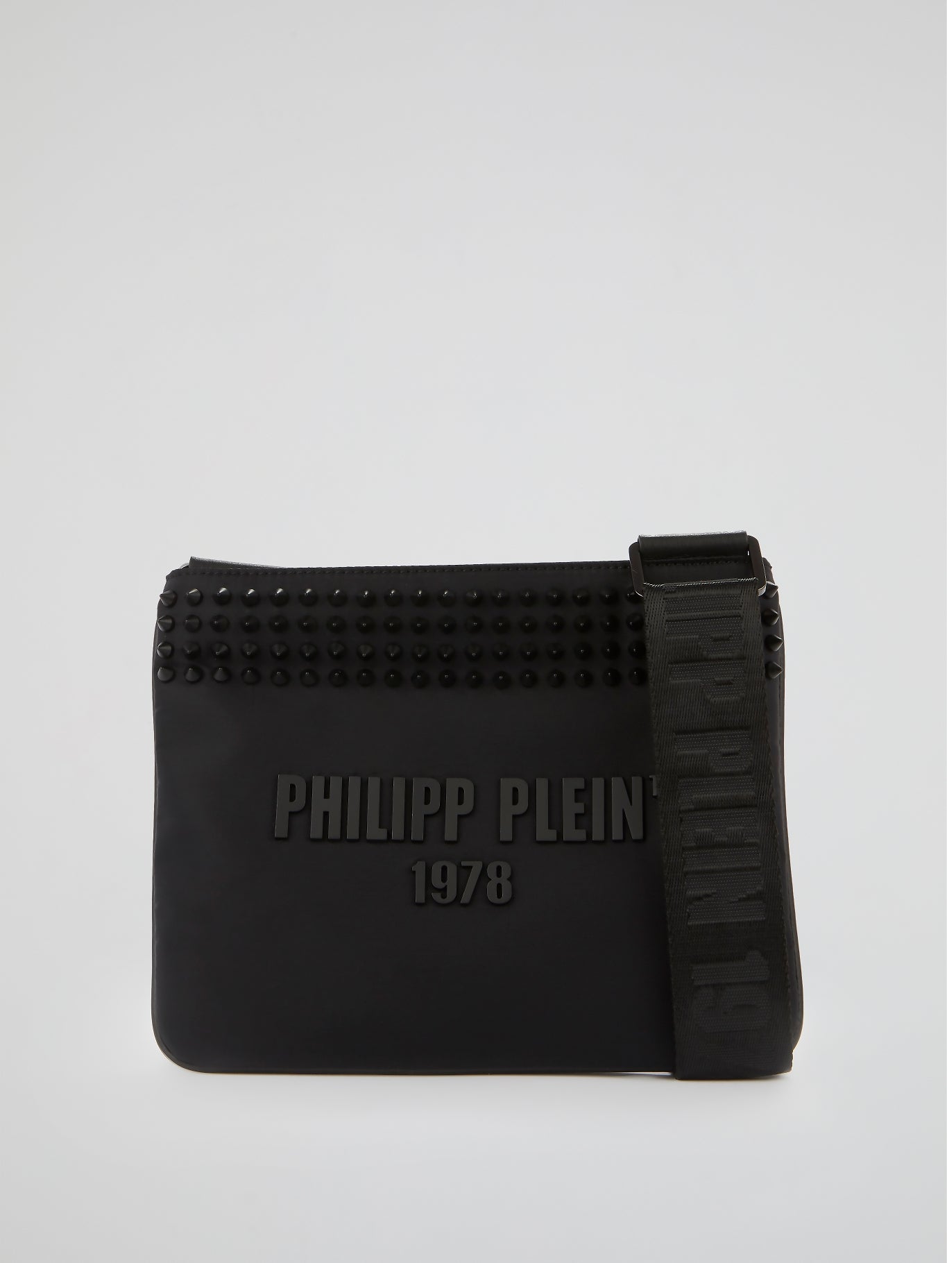 PP1978 Black Spike Studded Crossbody Bag