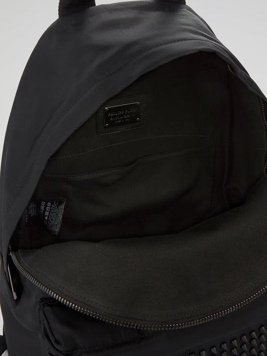 PP1978 Black Spike Studded Backpack