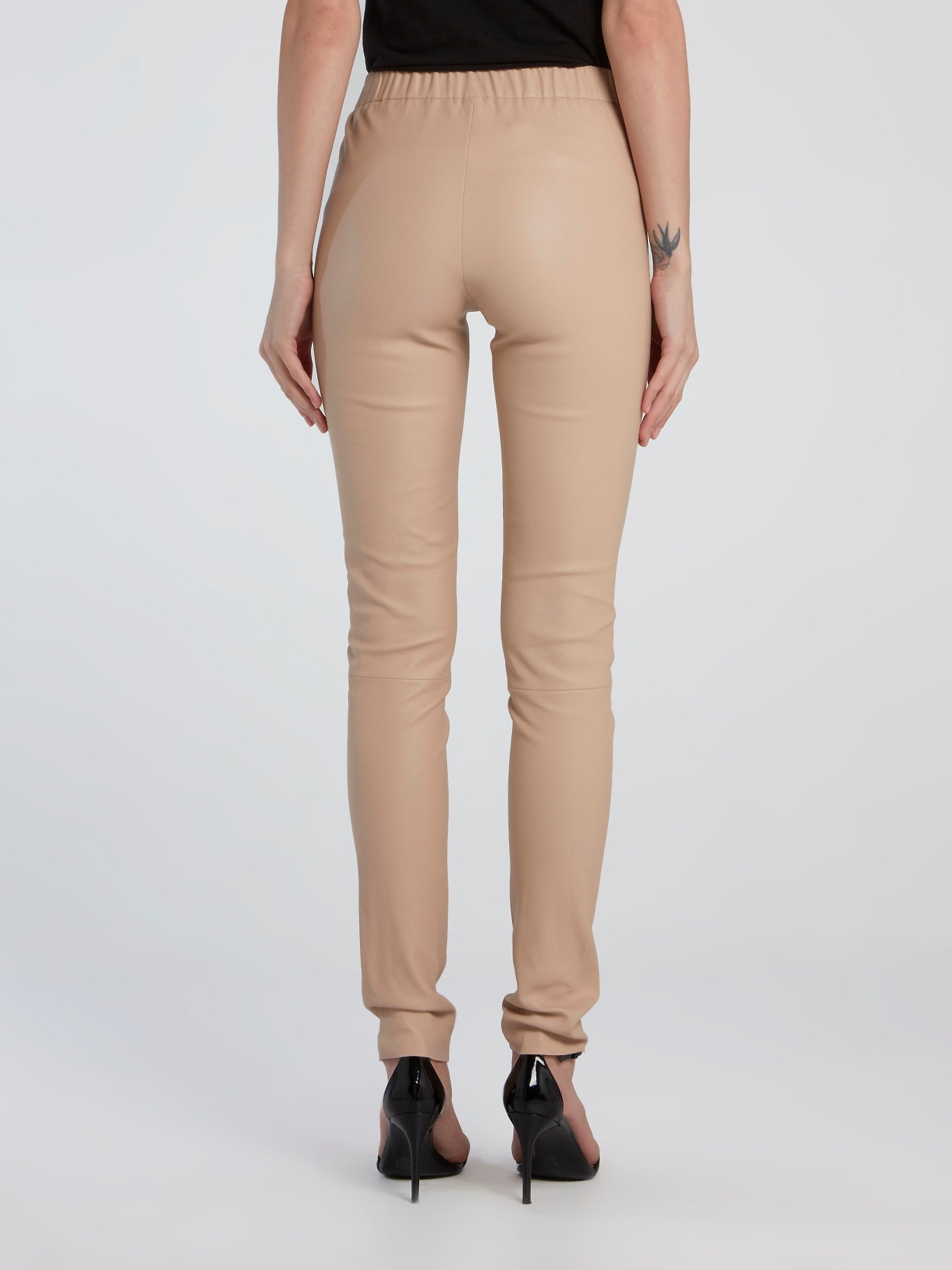 Beige Stretch Leggings