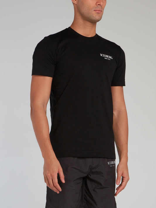 Black Logo Collection Rear Print T-Shirt