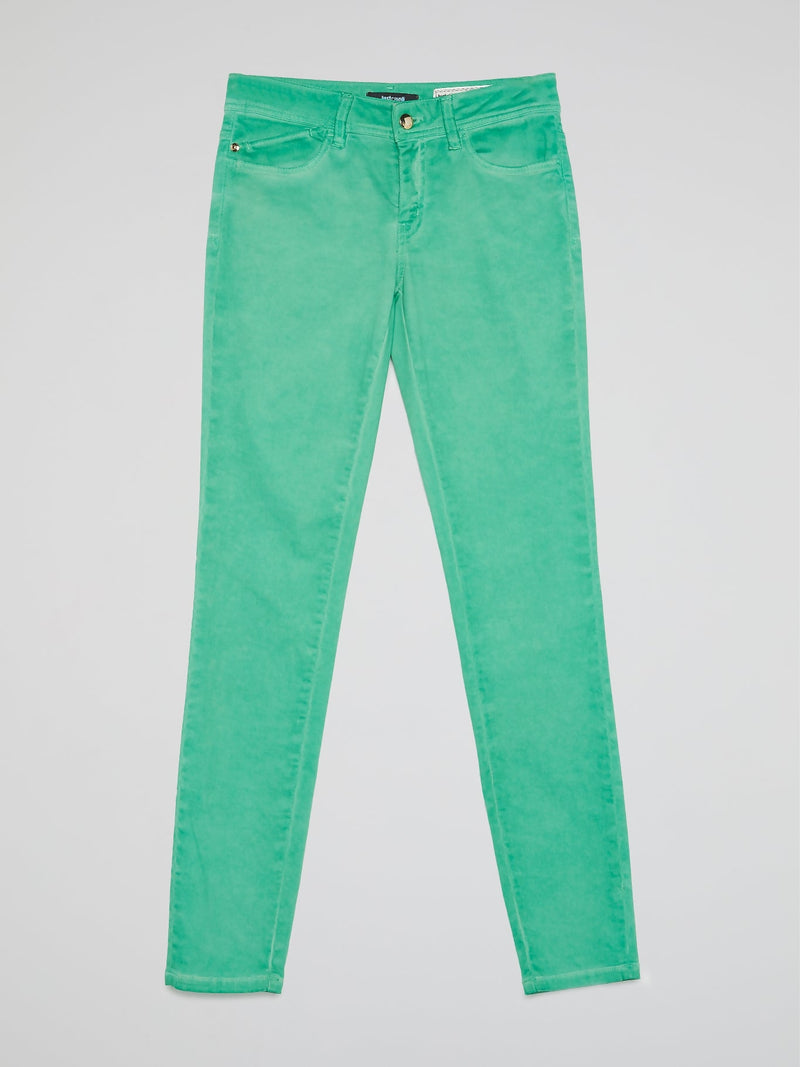 Green Slim Fit Jeans