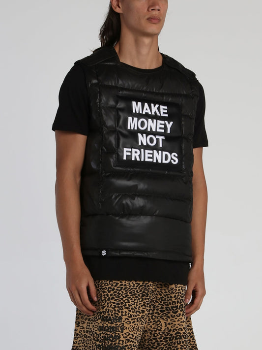 Black Statement Quilt Vest