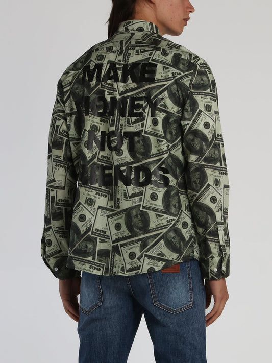 All Over Dollar Print Shirt