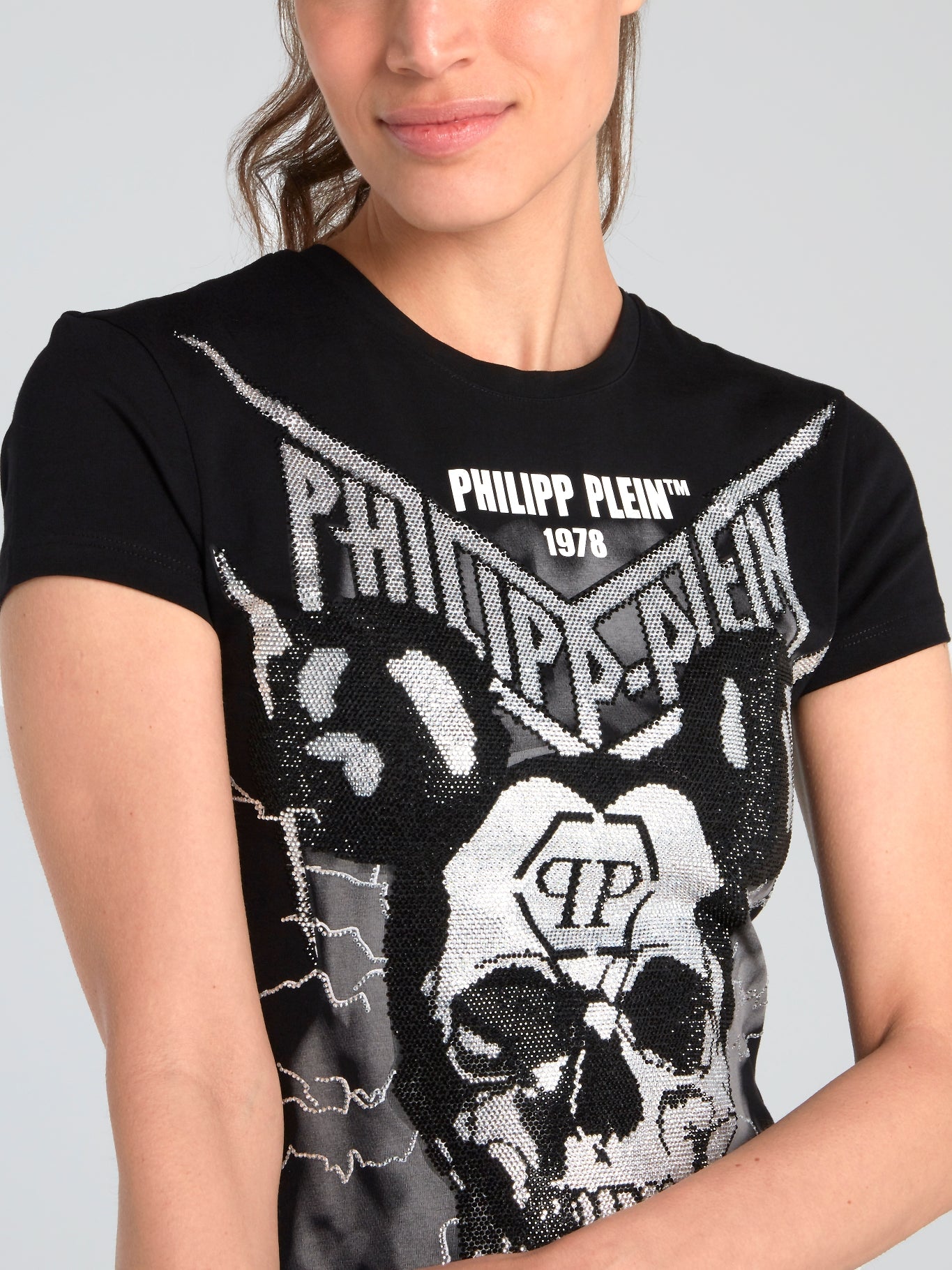 Rock PP Black Rhinestone T-Shirt