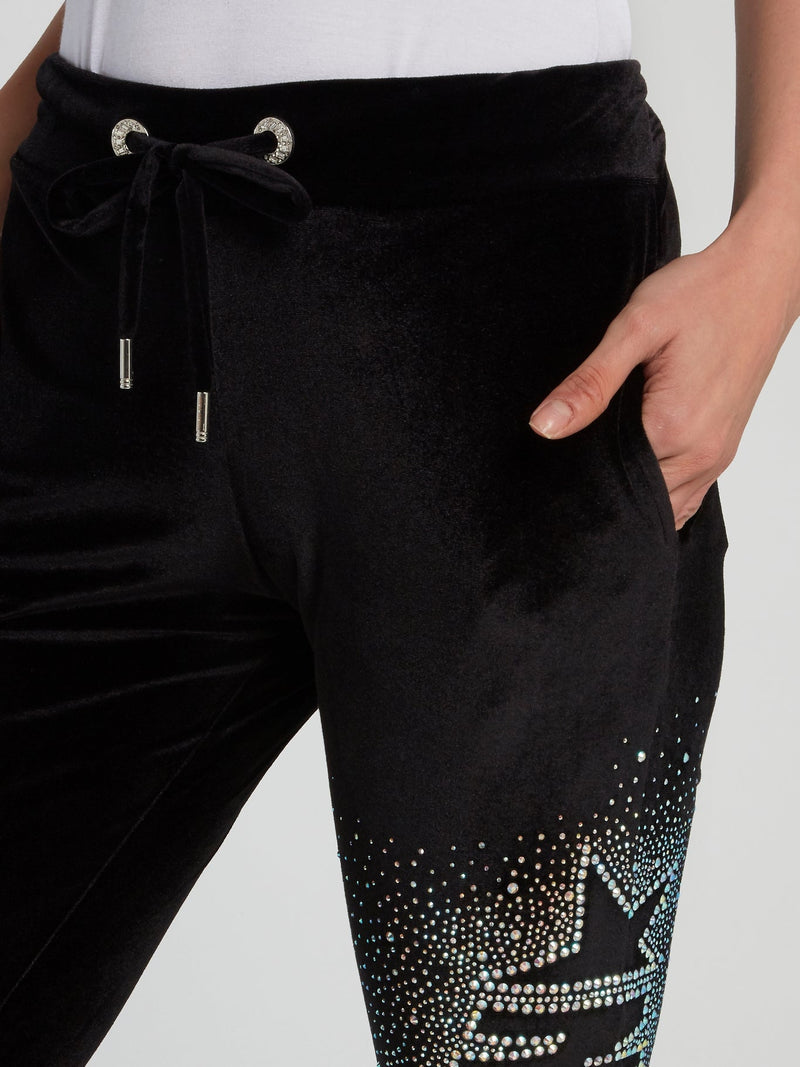 Plein Star Black Running Trousers