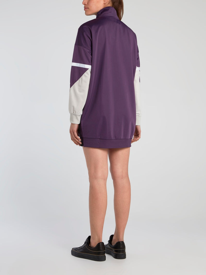 Lina Purple High Neck Active Dress