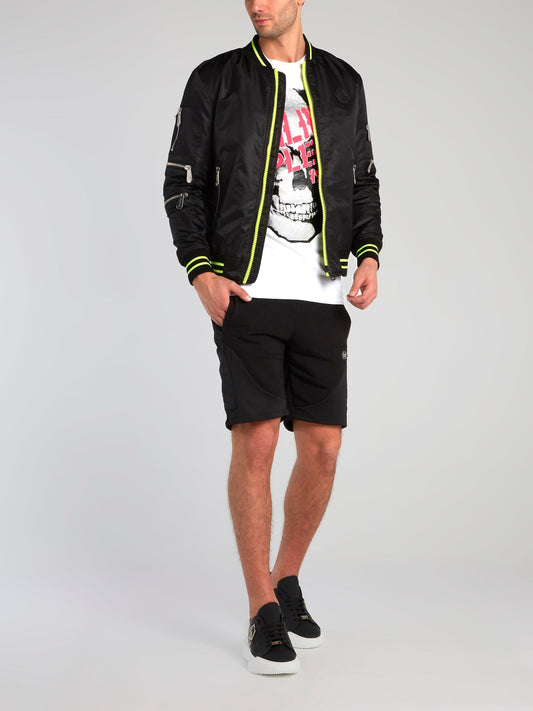 Plein Star Nylon Bomber Jacket