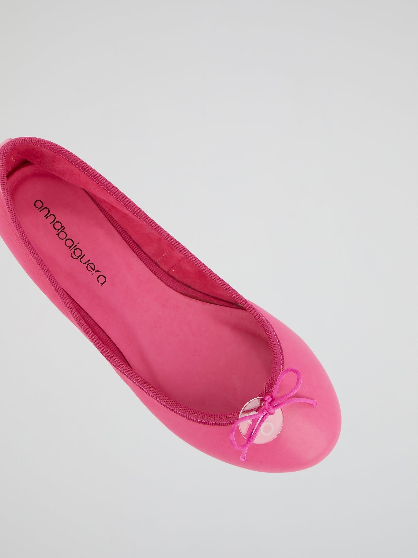 Pink Leather Ballerina Shoes