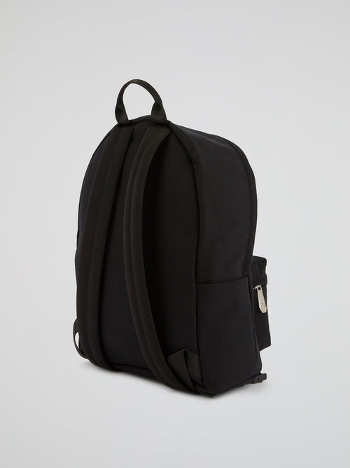 PP1978 Black Graphic Print Backpack