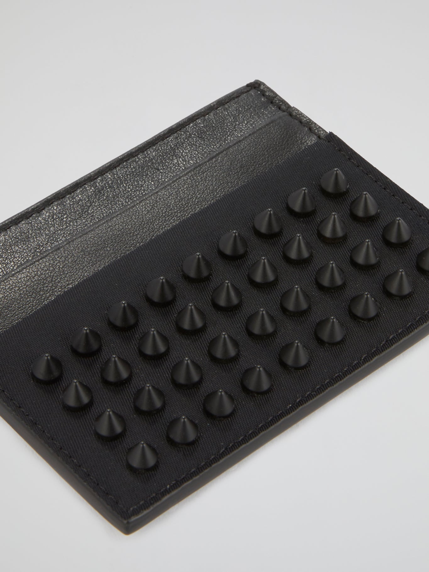 Black Spike Studded Card Holder