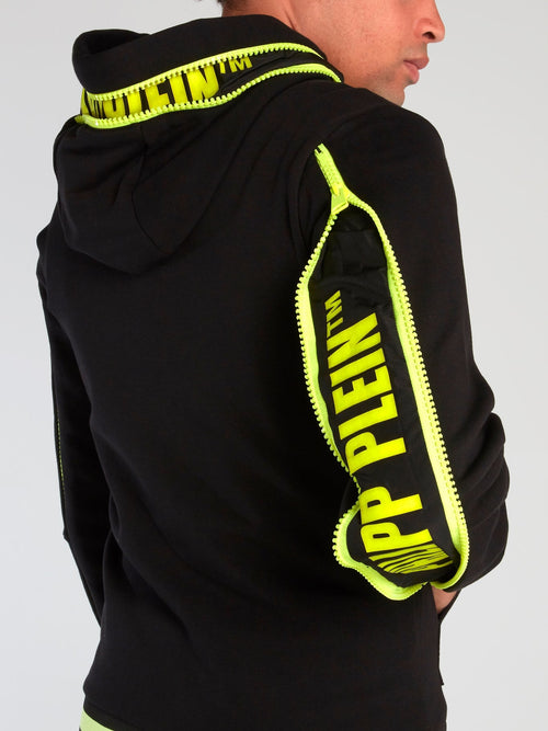 Neon Stripe Trim Sweatshirt