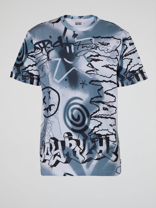 Joyrich x Dim Mak Monochrome Graffiti T-Shirt