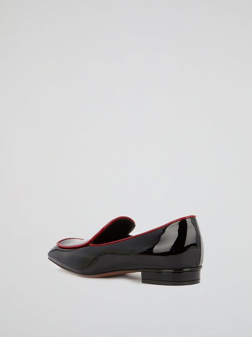 Black Patent Leather Loafers