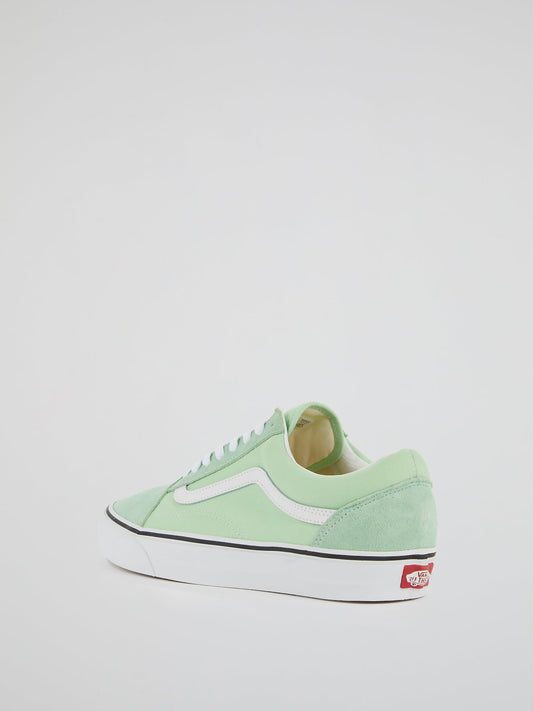 UA Old Skool Green Suede Sneakers