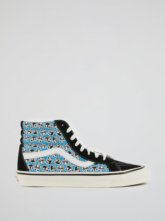 UA SK8-Hi 38 DX Panda Print Sneakers