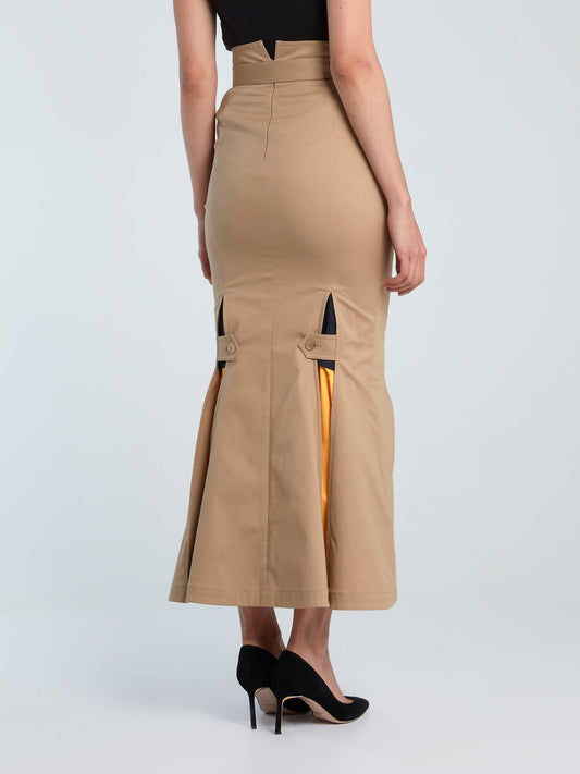 Windbreaker Mermaid Trench Skirt