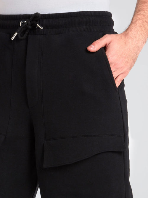 Black Pocket Detail Shorts