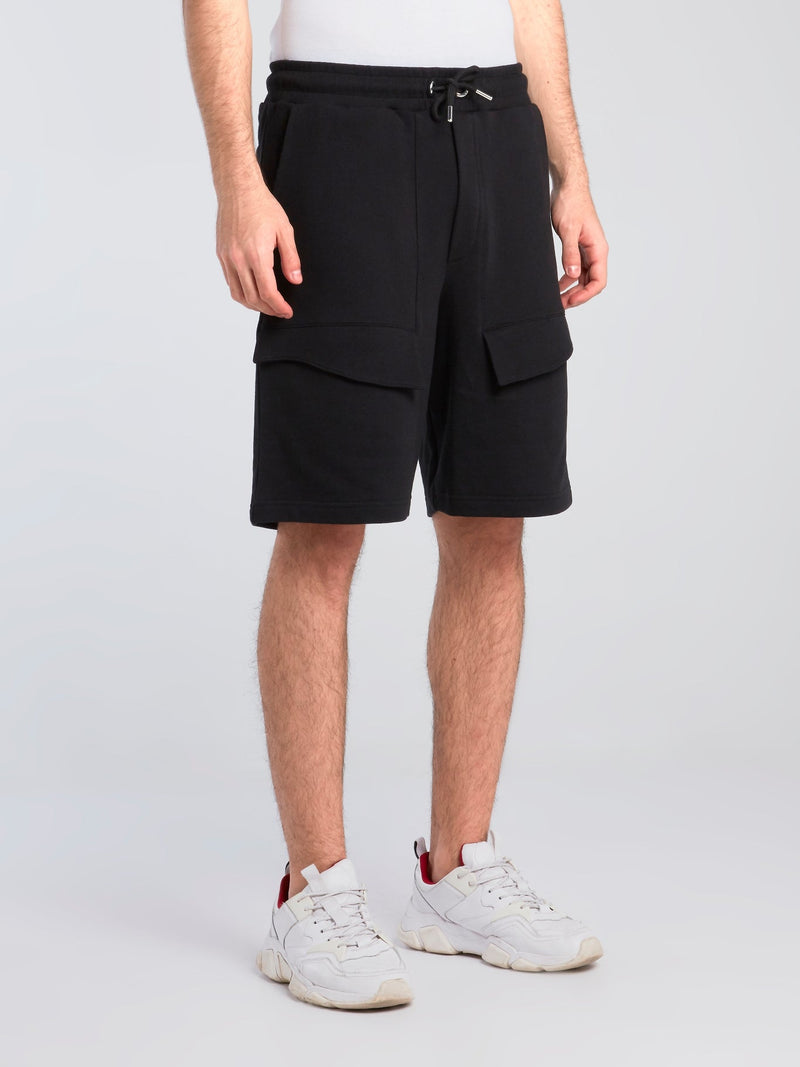 Black Pocket Detail Shorts