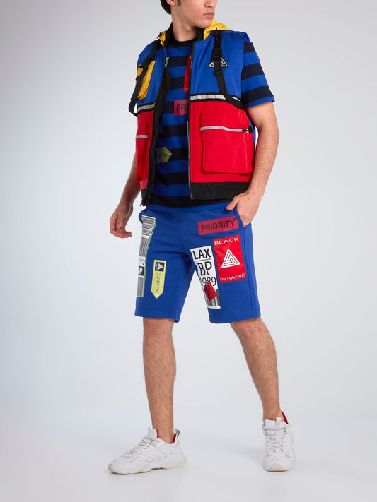 Colour Block Utility Technical Vest