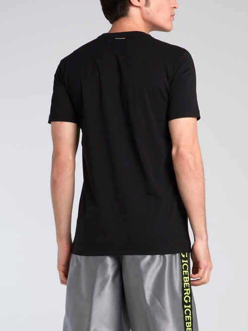 Casper Black Round Neck T-Shirt