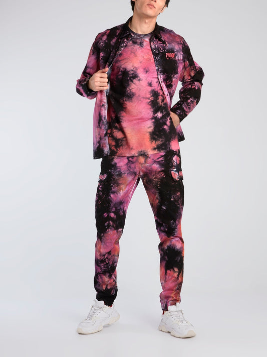 Pink Batik Tie Dye Shirt