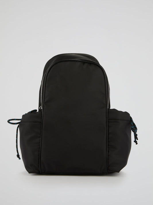 Kenzie Black Neoprene Backpack