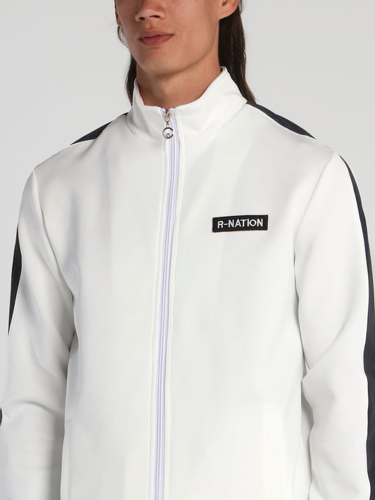 White Rainbow Reflective Tape Tracksuit