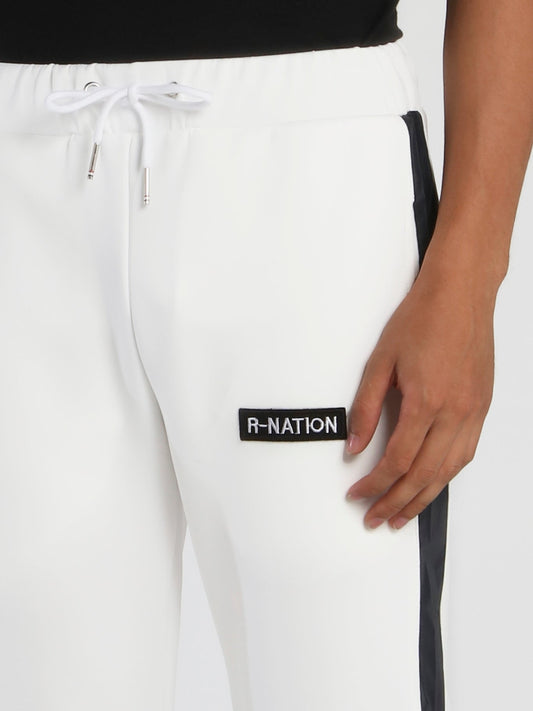 White Rainbow Reflective Tape Tracksuit