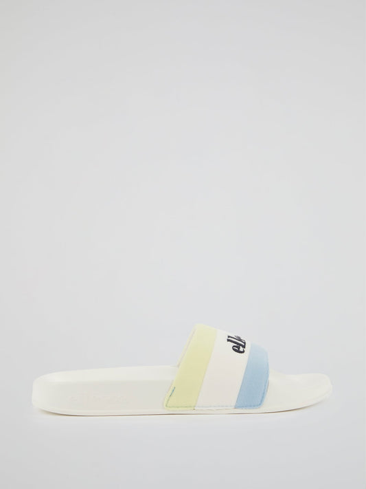 Borgaro Pastel Striped Slides