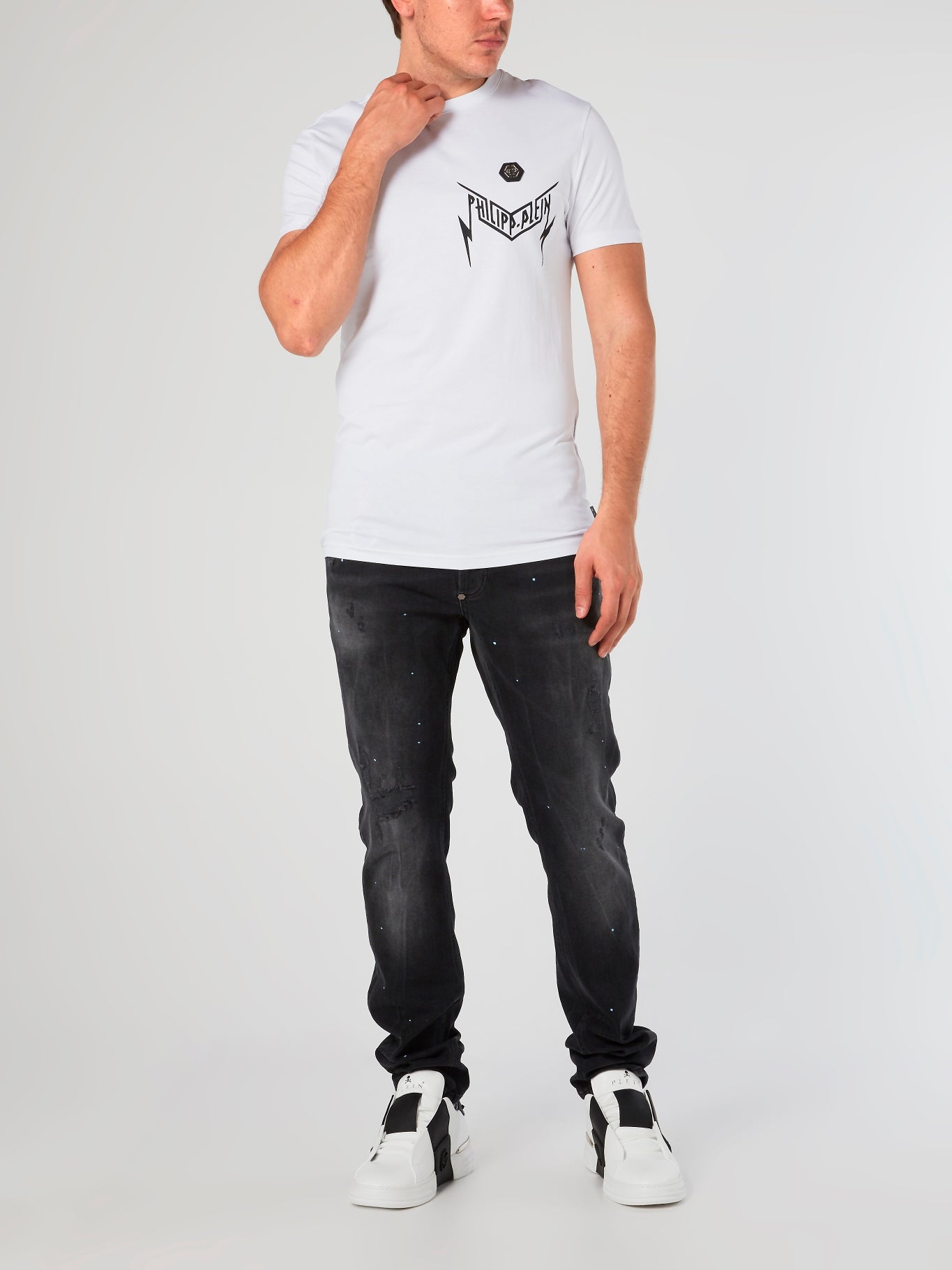 SS Thunder White Round Neck T-Shirt