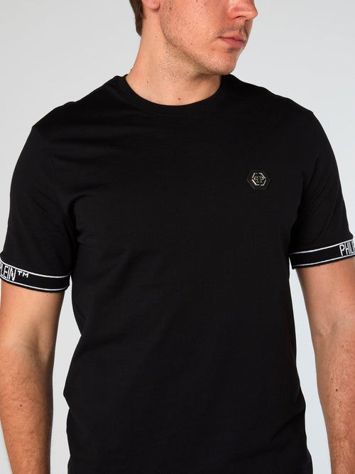 Logo Trim Round Neck T-Shirt