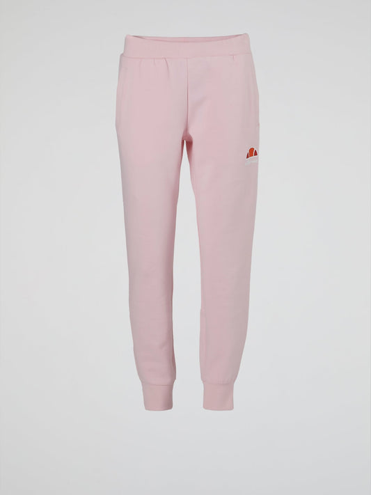 Forza Pink Ribbed Waistband Track Pants