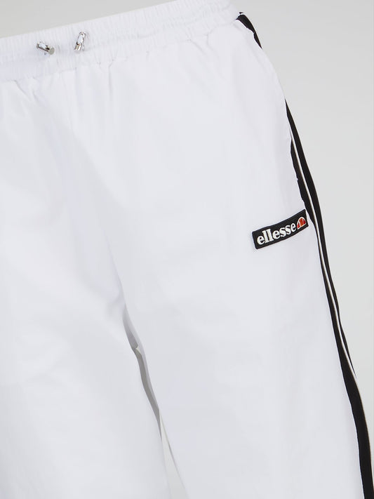 Tulipo White Side Stripe Track Pants