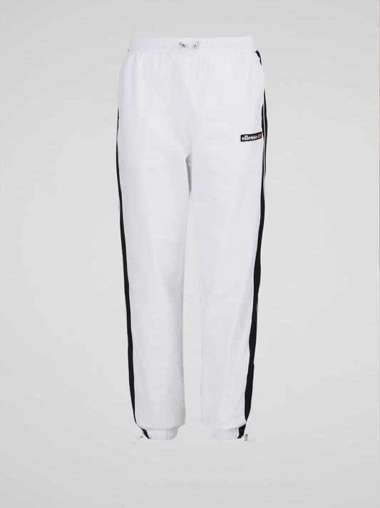 Tulipo White Side Stripe Track Pants