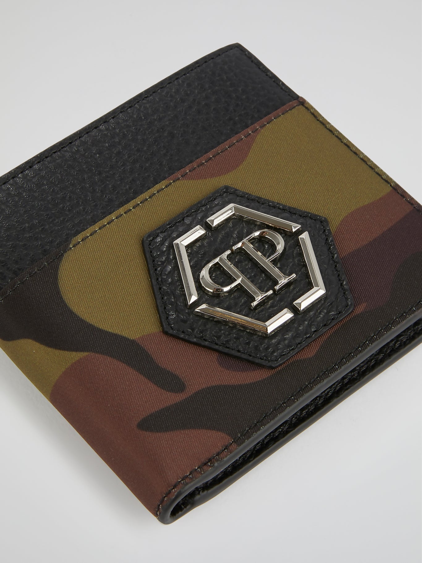 Camo Monogram Patched Pocket Wallet