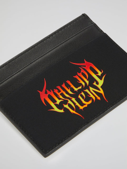 Logo Print Credit Card Holder