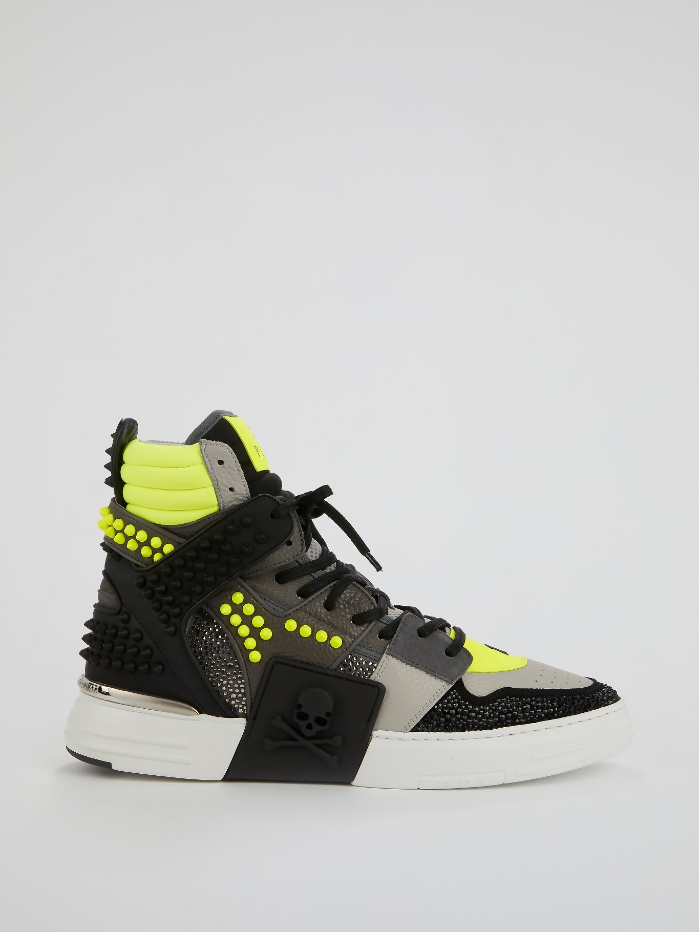 Phantom Kick$ Studded High-Top Sneakers