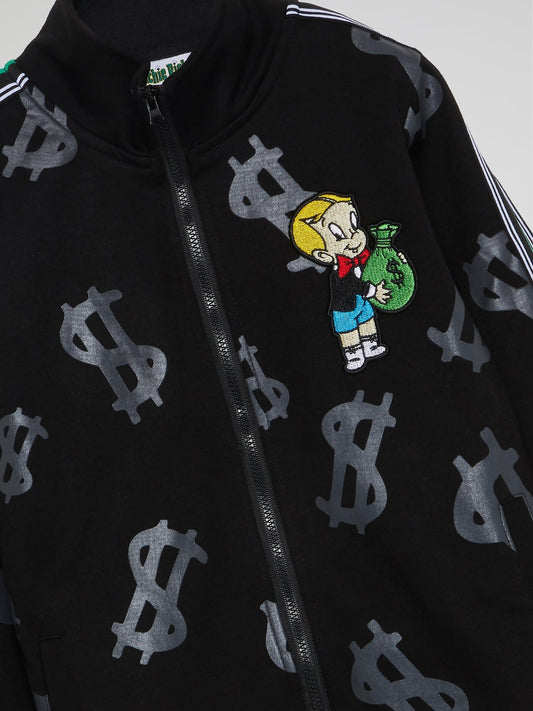 Richie Rich Black Track Pants (Kids)