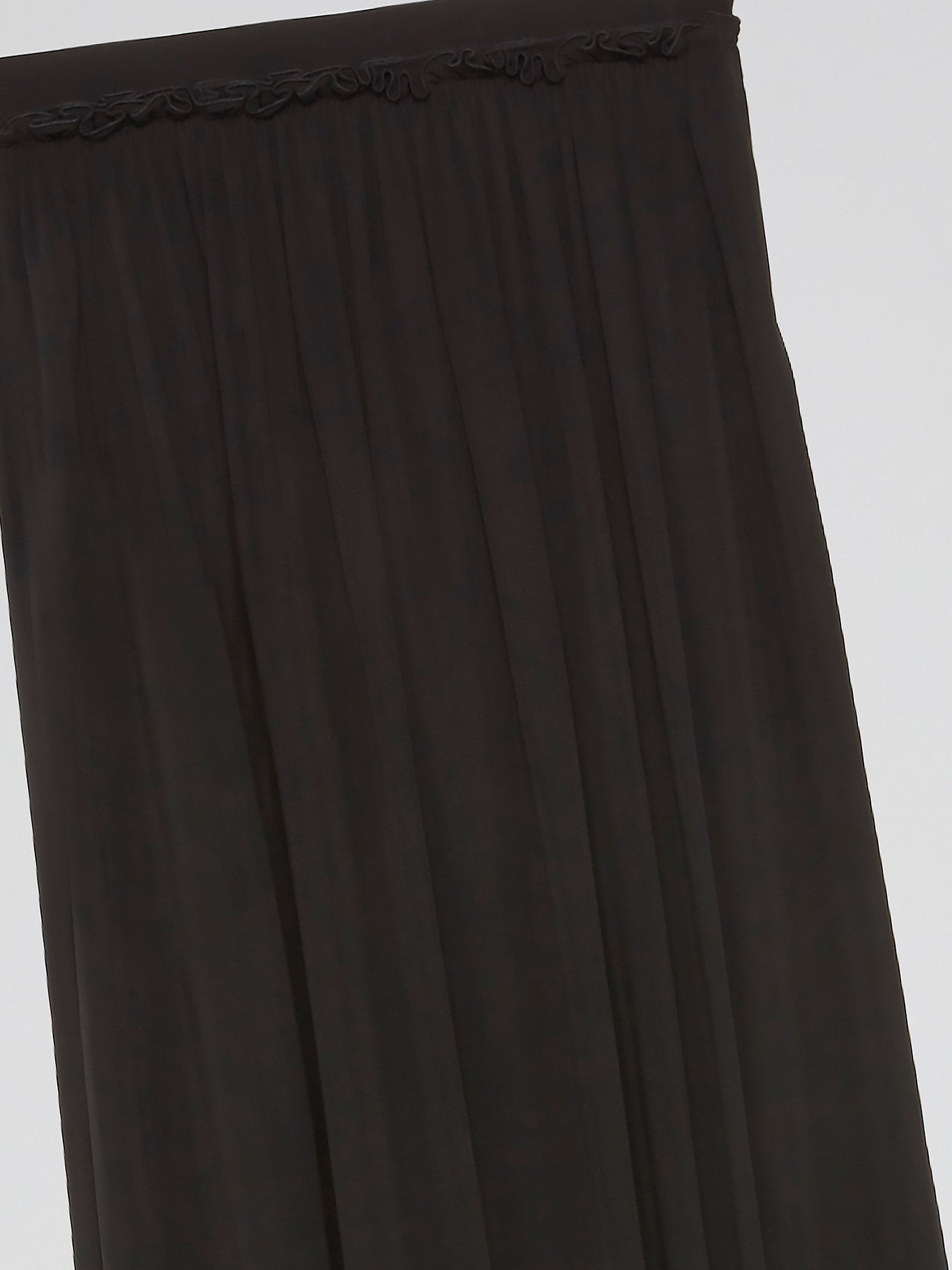 Black Godet Maxi Skirt